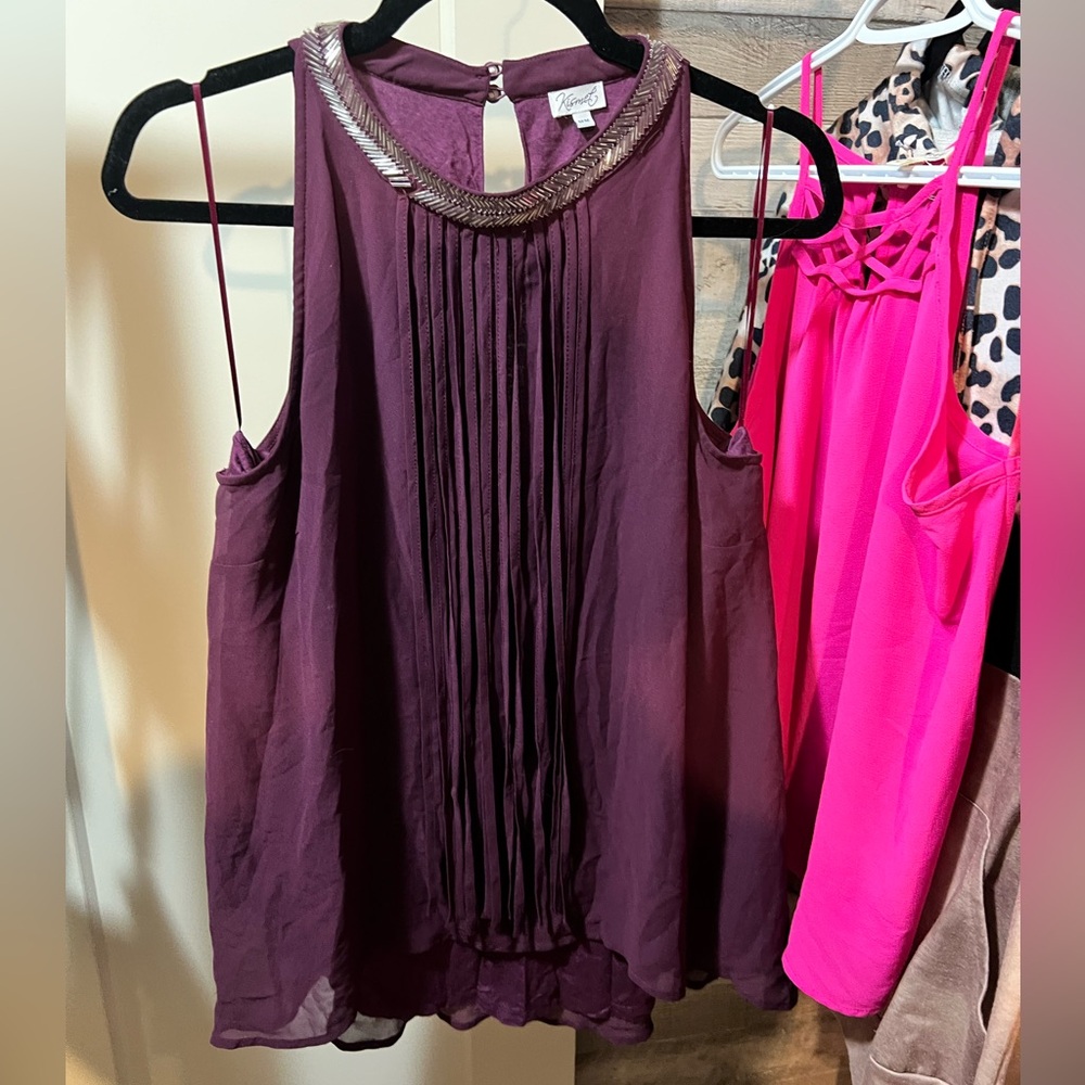 Kismet Purple Sleeveless Top